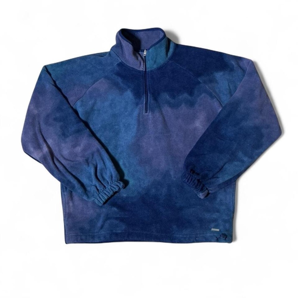Hollister‎ Tie Dye Fleece Quarter Zip Pullover Sweatshirt Women's Size S Boho